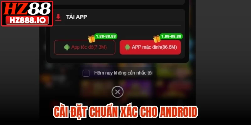 Cài đặt chuẩn xác cho Android