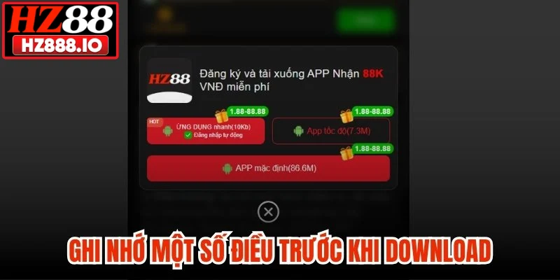 Ghi nhớ một số điều trước khi download