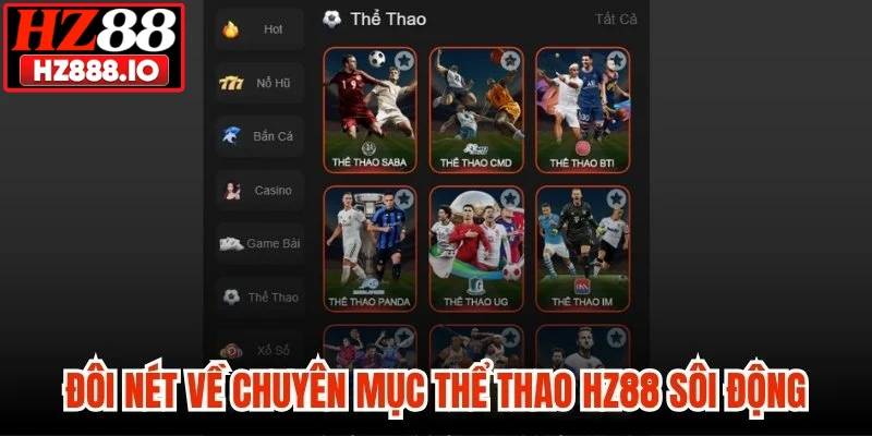Đôi nét về chuyên mục thể thao HZ88 sôi động