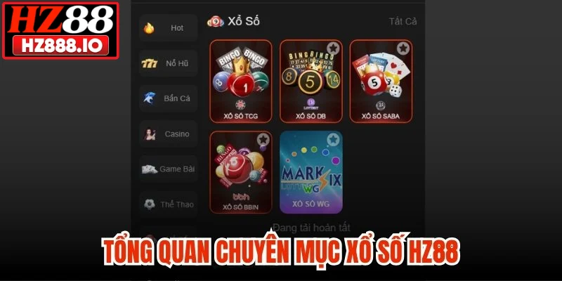 Tổng quan chuyên mục xổ số HZ88